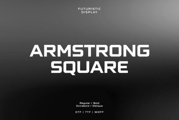 Armstrong Square: A Bold All-Caps Display Font for Modern Design