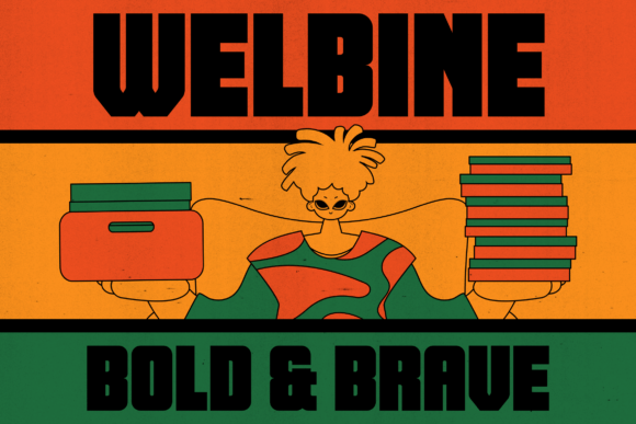 Blast Off with Welbine: A Retro-Futurist Display Font