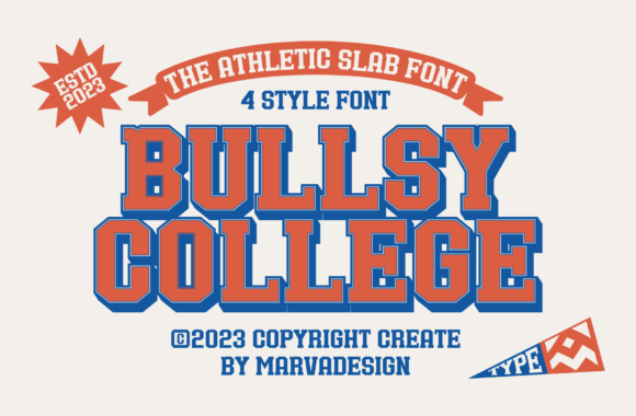 Bullsy College: Capturing Classic Sport in Your Designs