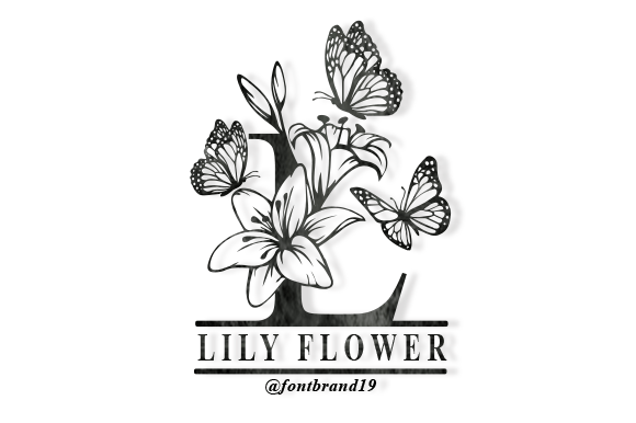 Discover the Elegance of Split Lily Flower Monogram