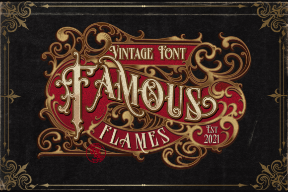 Famous Flames: Crafting Timeless Designs with a Modern Blackletter Edge