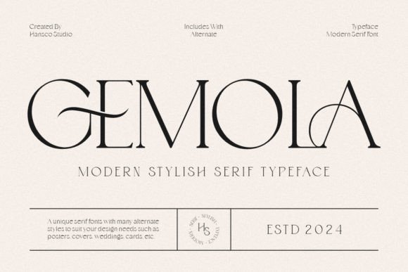 Gemola: The Elegant Serif for Modern Designers