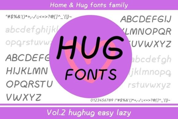 Hughug Easy Lazy: The Font That Feels Like a Sunny Afternoon