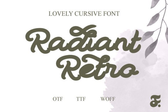 Radiant Retro: The Creative Font Blending Vintage Charm with Modern Flair