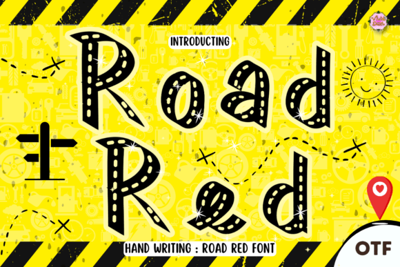 Road Red: A Festive Font for Year-Round Creativity