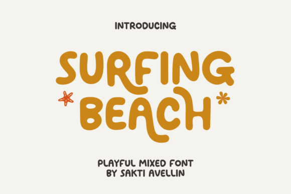 Surfing Beach: A Creative Font for Playful Designs
