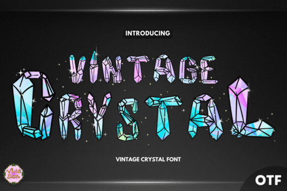 Vintage Crystal Font: A Sparkling Handwritten Typeface